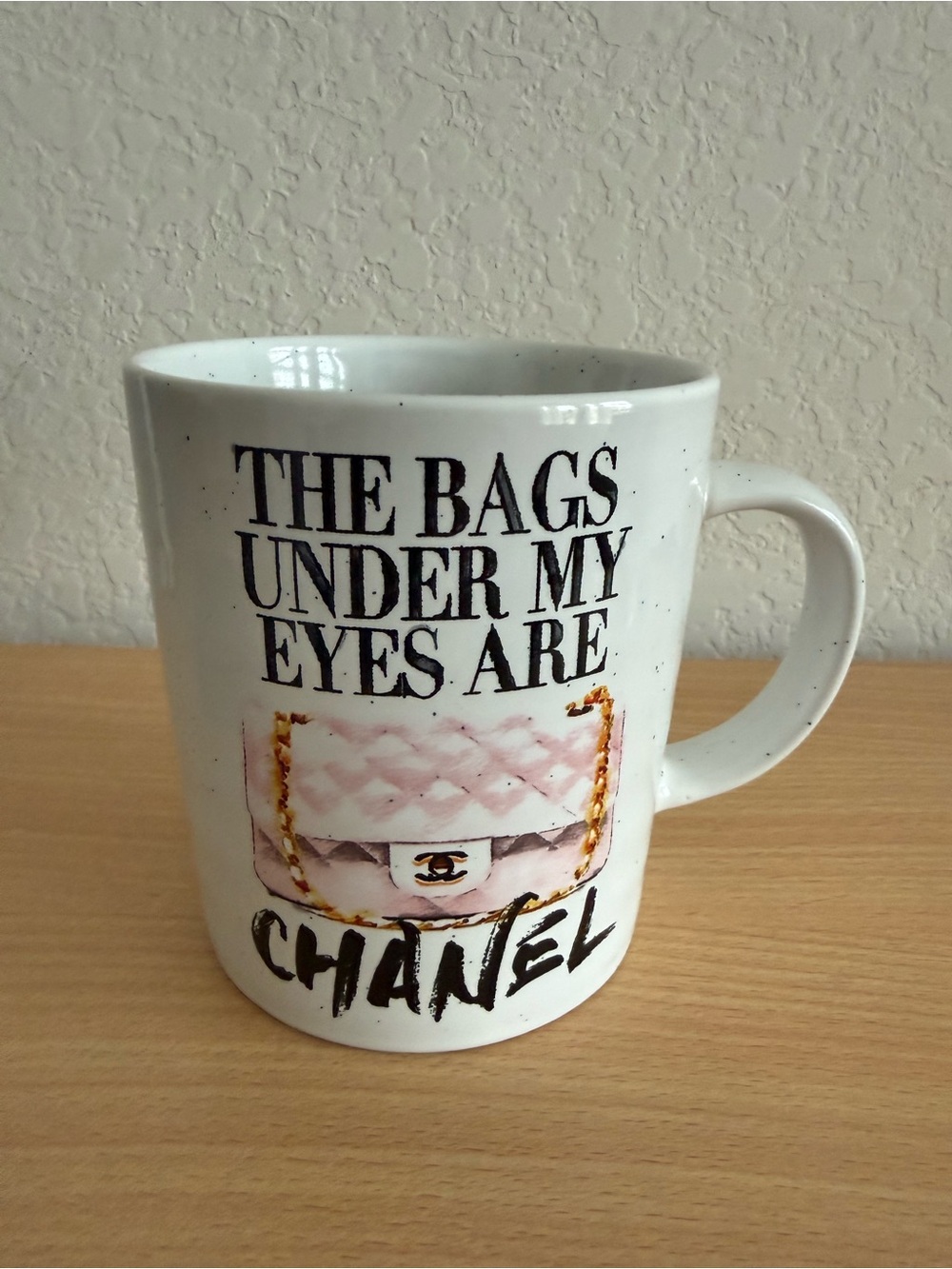 Unbranded Pink Graphic Ceramic Mug